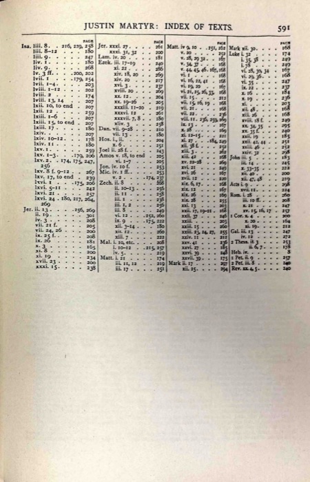 The Apostolic Fathers; Justin Martyr; Irenaeus (Against Heresies, Books I–II) — index page 12