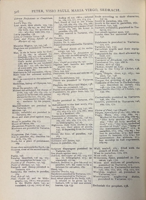 The Gospel of Peter; The Diatessaron of Tatian; The Apocalypse of Peter; The Vision of Paul; Apocryphal and Apocalyptic Writings; The Apology of Aristides; The Epistles of Clement; Origen's Commentaries on John and Matthew — index page 3