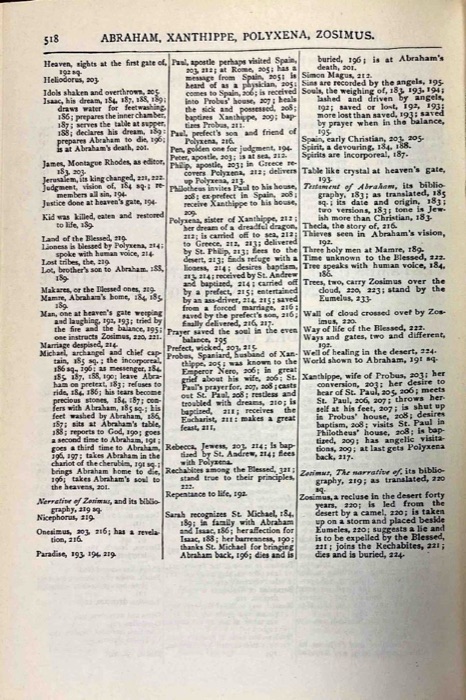 The Gospel of Peter; The Diatessaron of Tatian; The Apocalypse of Peter; The Vision of Paul; Apocryphal and Apocalyptic Writings; The Apology of Aristides; The Epistles of Clement; Origen's Commentaries on John and Matthew — index page 5