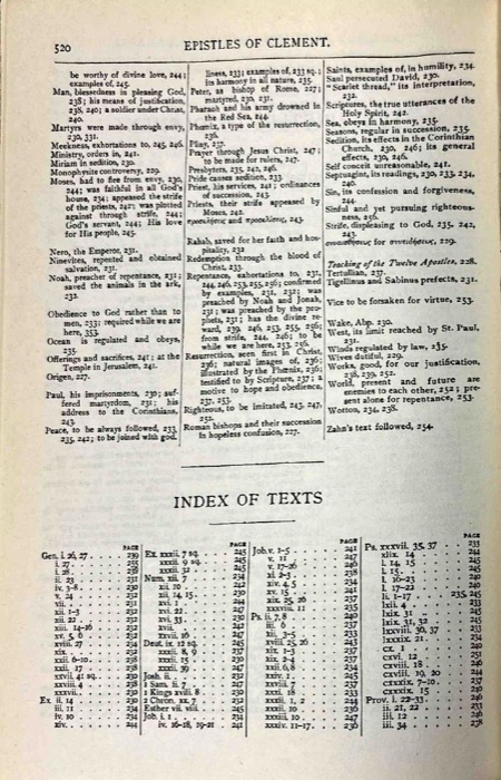 The Gospel of Peter; The Diatessaron of Tatian; The Apocalypse of Peter; The Vision of Paul; Apocryphal and Apocalyptic Writings; The Apology of Aristides; The Epistles of Clement; Origen's Commentaries on John and Matthew — index page 7