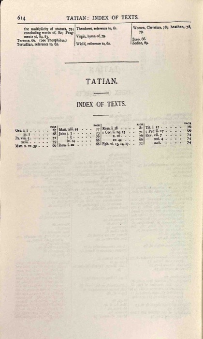 Fathers of the Second Century — Hermas; Tatian; Athenagoras; Theophilus; Clement of Alexandria, Vol. 1 — index page 7