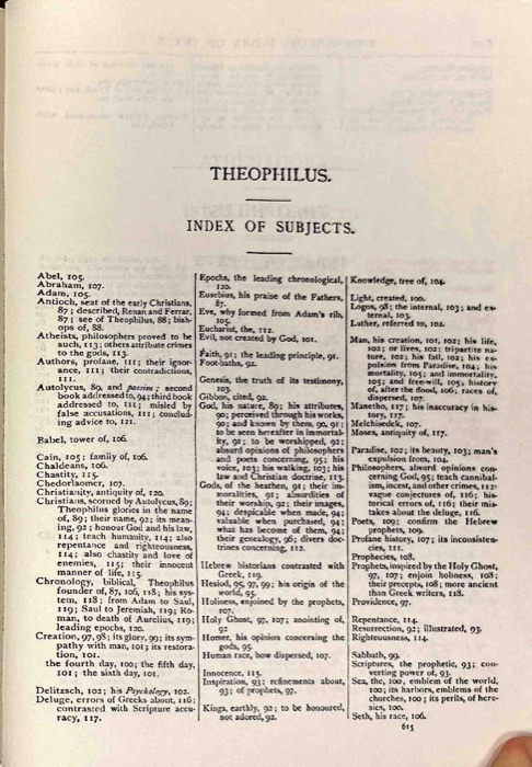 Fathers of the Second Century — Hermas; Tatian; Athenagoras; Theophilus; Clement of Alexandria, Vol. 1 — index page 8