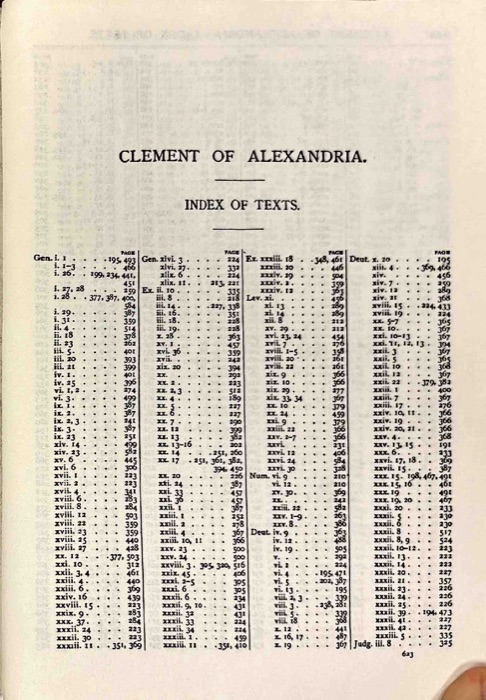Fathers of the Second Century — Hermas; Tatian; Athenagoras; Theophilus; Clement of Alexandria, Vol. 1 — index page 16