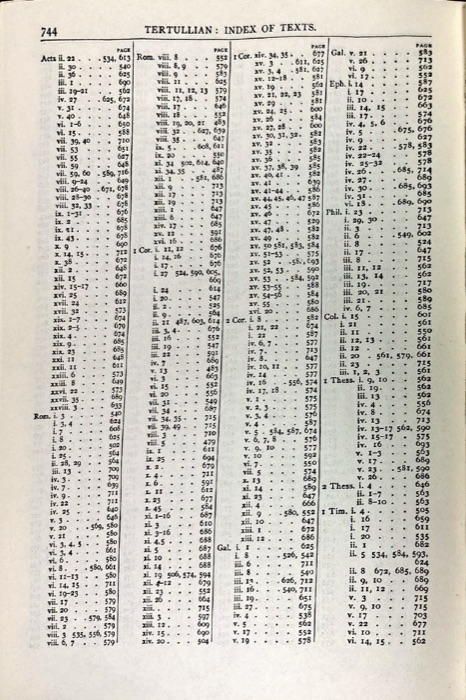Latin Christianity: Its Founder, Tertullian — Apologetic and Disciplinary Writings — index page 21