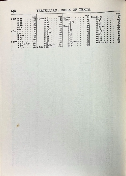 Tertullian, Part Fourth; Minucius Felix; Commodian; Origen, Parts First and Second — index page 7