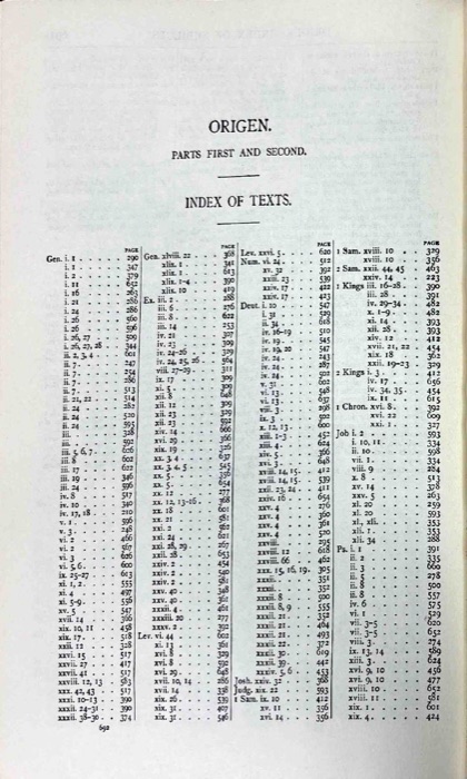 Tertullian, Part Fourth; Minucius Felix; Commodian; Origen, Parts First and Second — index page 13