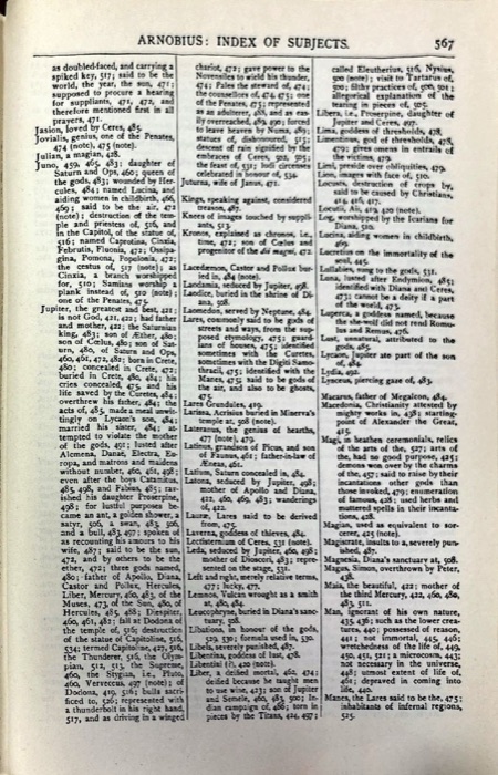Gregory Thaumaturgus; Dionysius the Great; Julius Africanus; Anatolius and Minor Writers; Methodius; Arnobius — index page 15