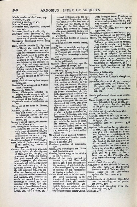 Gregory Thaumaturgus; Dionysius the Great; Julius Africanus; Anatolius and Minor Writers; Methodius; Arnobius — index page 16