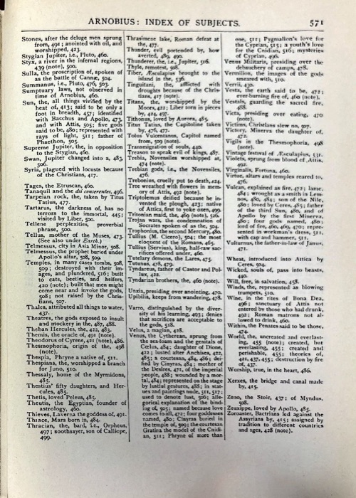 Gregory Thaumaturgus; Dionysius the Great; Julius Africanus; Anatolius and Minor Writers; Methodius; Arnobius — index page 19