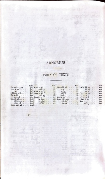 Gregory Thaumaturgus; Dionysius the Great; Julius Africanus; Anatolius and Minor Writers; Methodius; Arnobius — index page 20