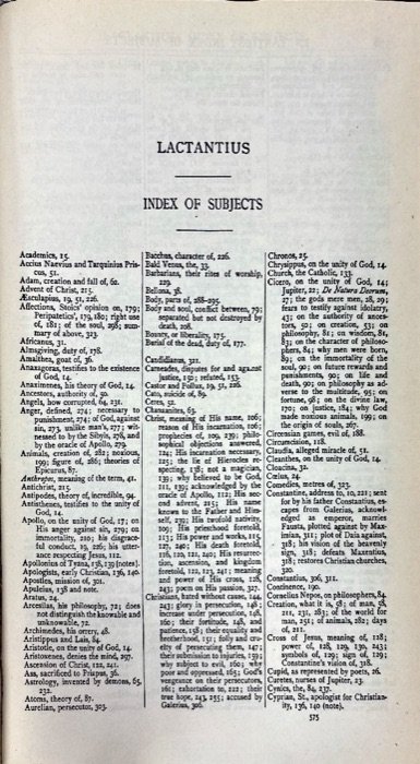 Lactantius; Venantius; Asterius; Victorinus; Dionysius; Apostolic Teaching and Constitutions; Homily and Liturgies — index page 2