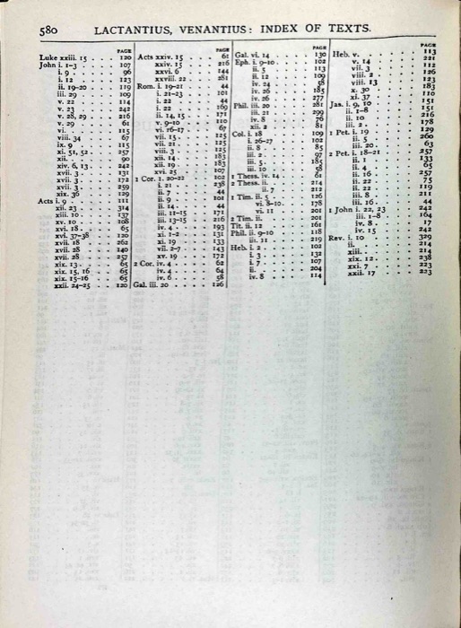 Lactantius; Venantius; Asterius; Victorinus; Dionysius; Apostolic Teaching and Constitutions; Homily and Liturgies — index page 7