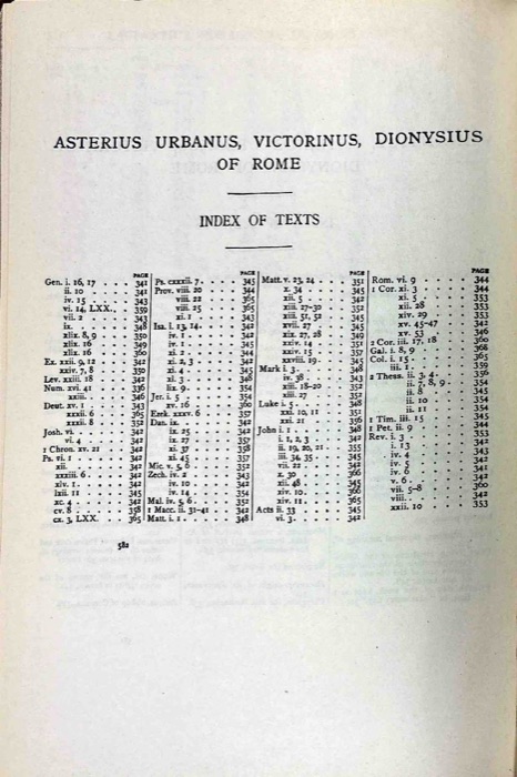 Lactantius; Venantius; Asterius; Victorinus; Dionysius; Apostolic Teaching and Constitutions; Homily and Liturgies — index page 9