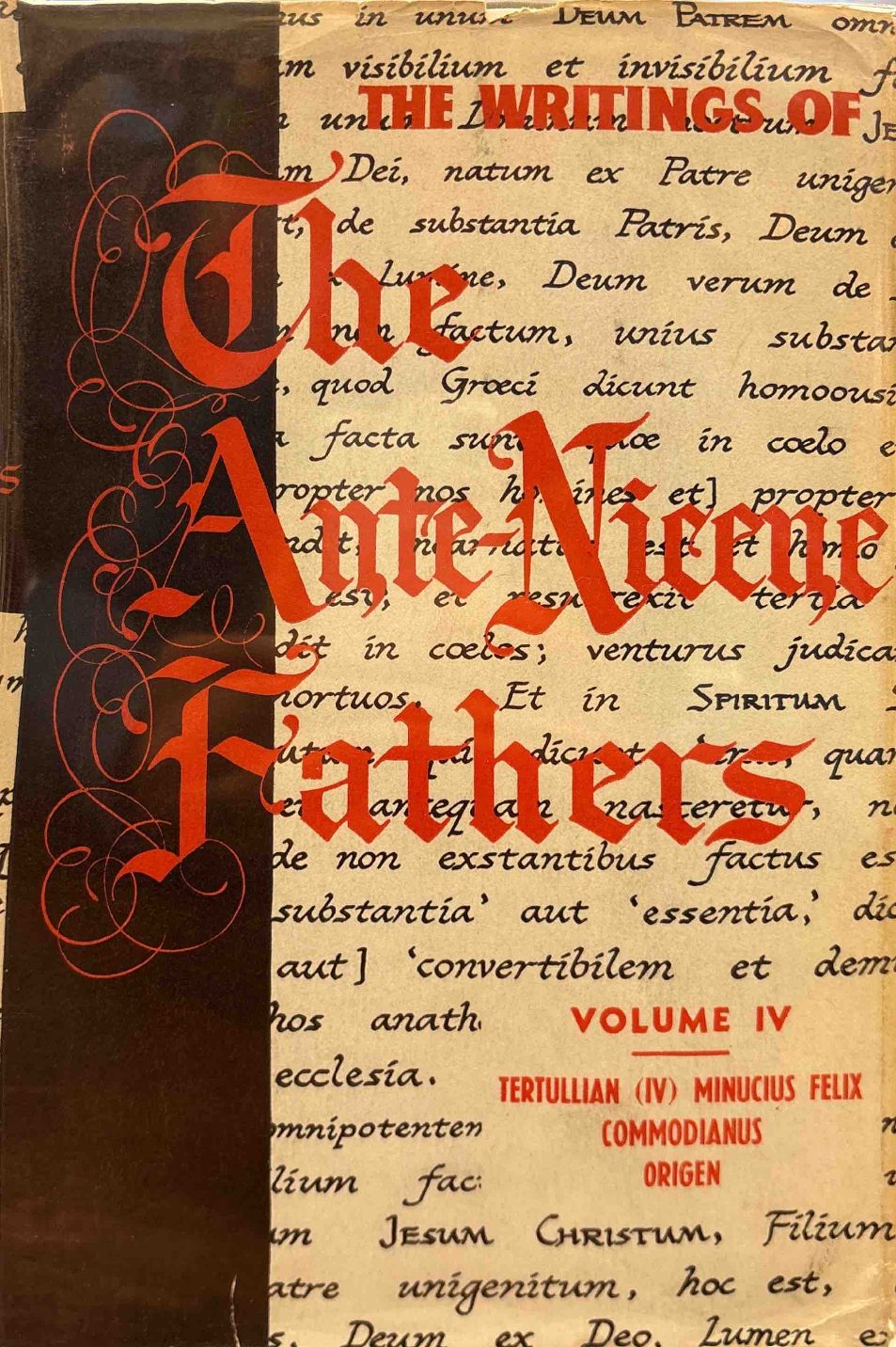 Tertullian, Part Fourth; Minucius Felix; Commodian; Origen, Parts First and Second — Cover