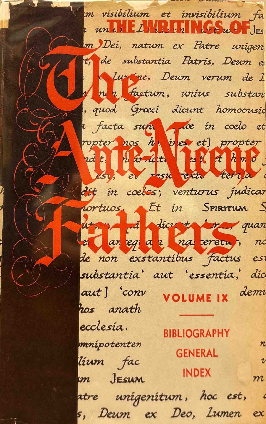 Bibliographical Synopsis; General Index — Cover