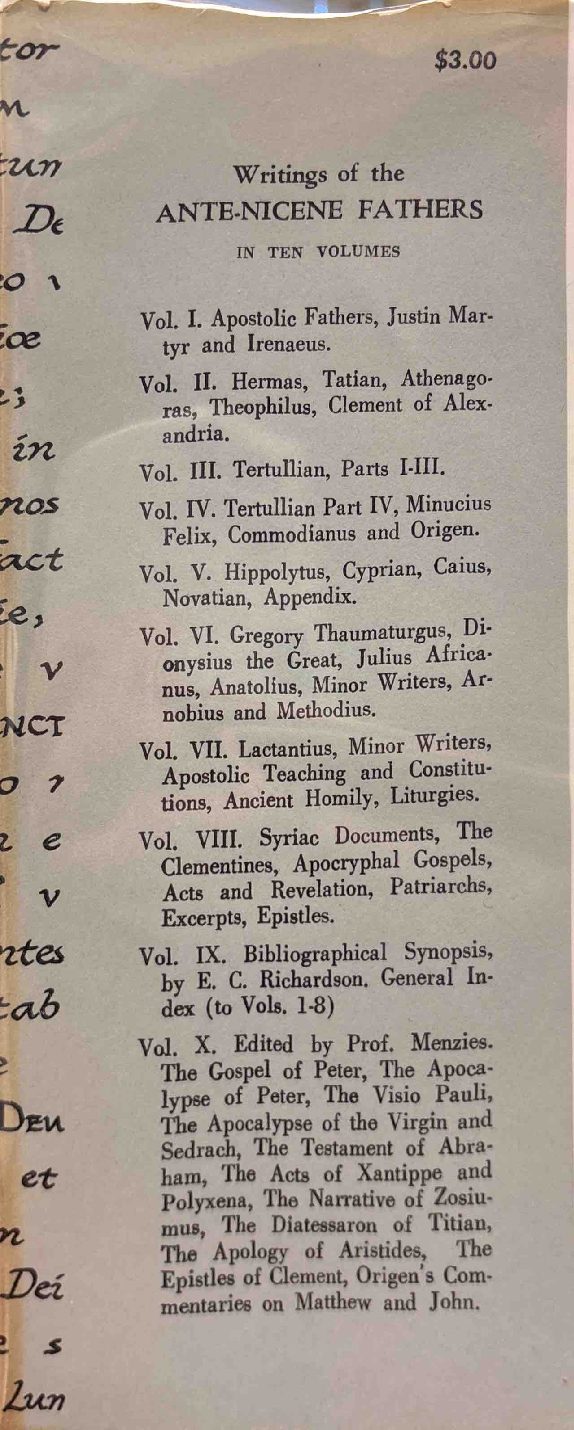 Bibliographical Synopsis; General Index — Jacket (back)