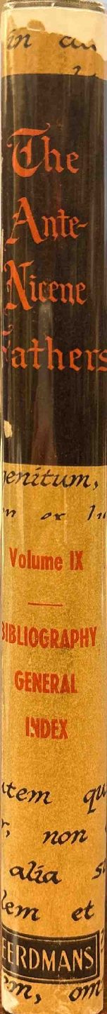 Bibliographical Synopsis; General Index — Spine
