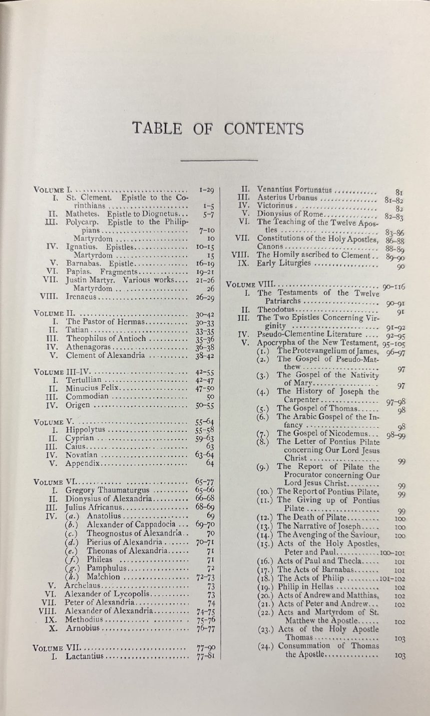Bibliographical Synopsis; General Index — Table of contents
