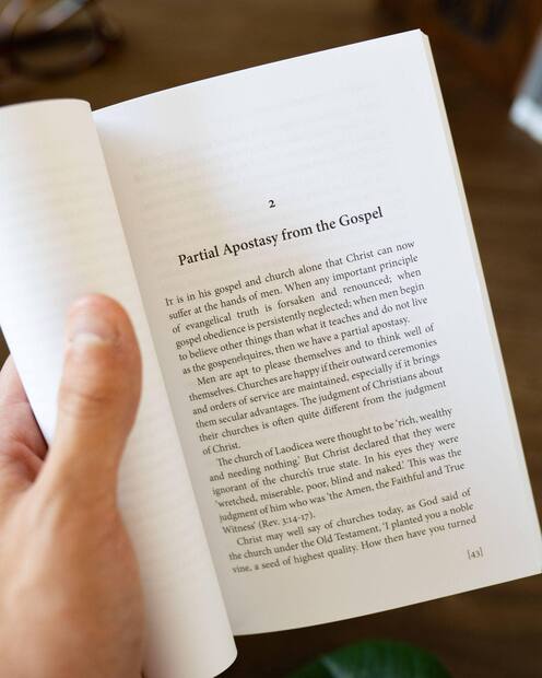 Apostasy from the Gospel — Interior page