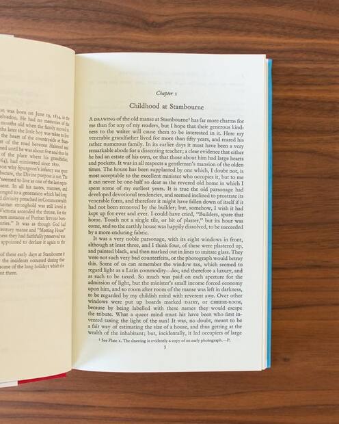 C.H. Spurgeon Autobiography — Interior page