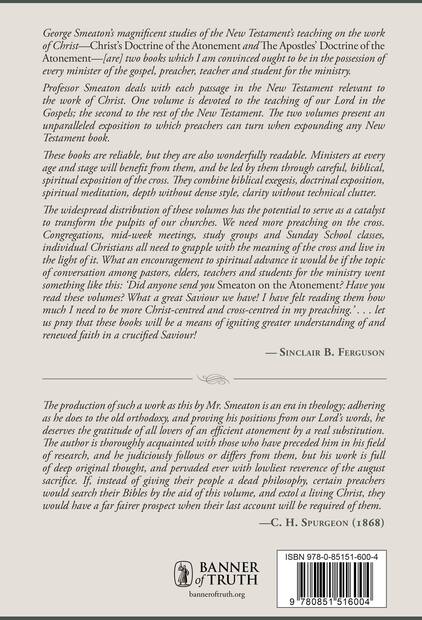 Christ’s Doctrine of the Atonement — Back cover