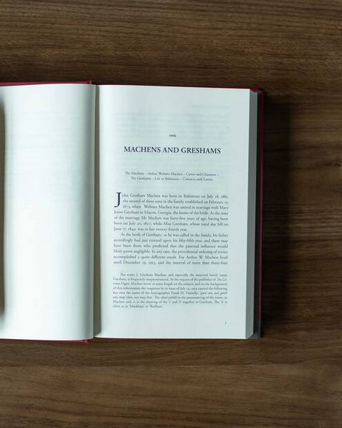 J. Gresham Machen — Interior page