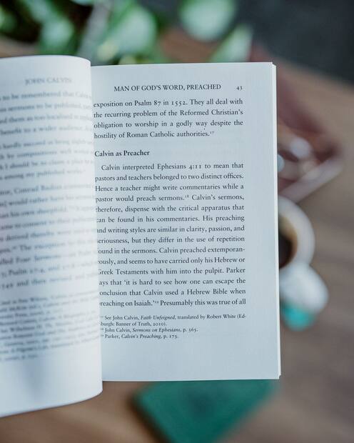 John Calvin, Man of God’s Word — Interior page
