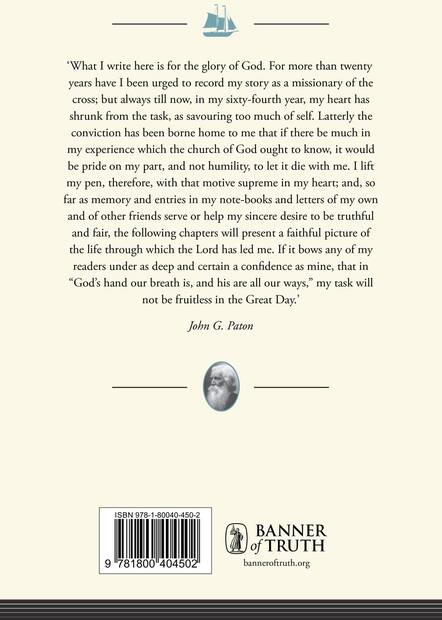 John G. Paton — Back cover
