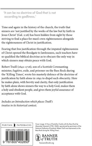 Justification Vindicated — Back cover