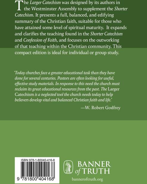 Larger Catechism — Back cover