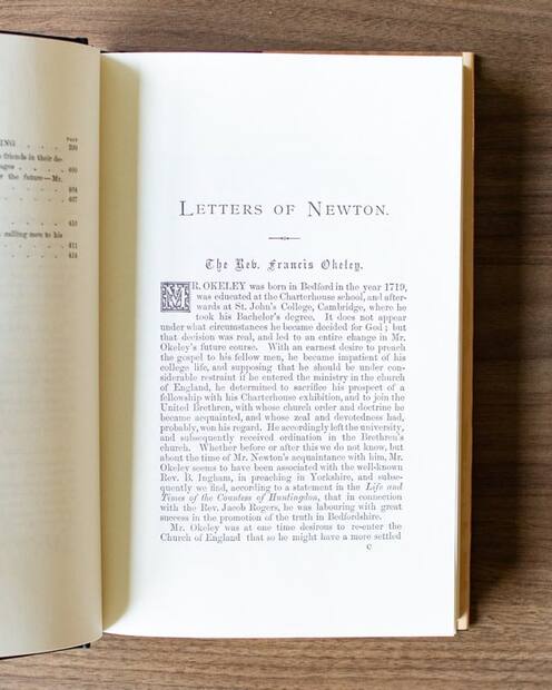 Letters of John Newton — Interior page
