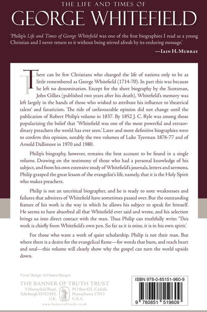 Life and Times of George Whitefield — Back cover