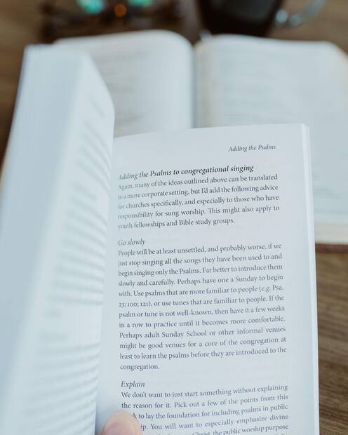 Living the Psalms — Interior page