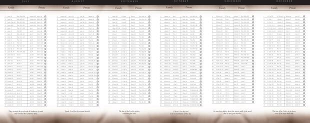 Read the Bible in a Year — Interior page