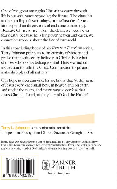 Texts that Transform: Our Hope — Back cover