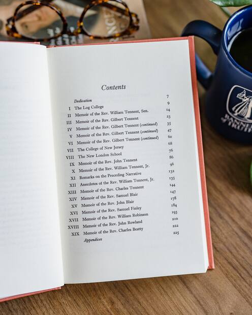 The Log College — Interior page