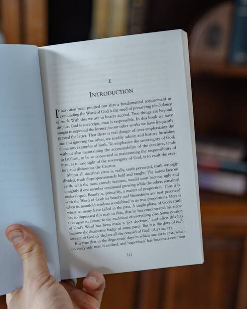 The Sovereignty of God — Interior page