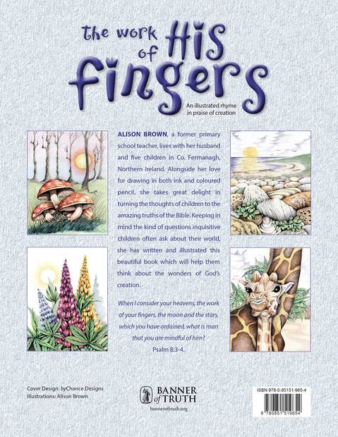 The Work of His Fingers — Back cover