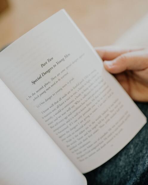 Thoughts for Young Men — Interior page