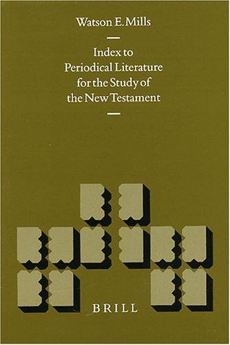 Cover of Index of Periodical Literature for the Study of the New Testament
