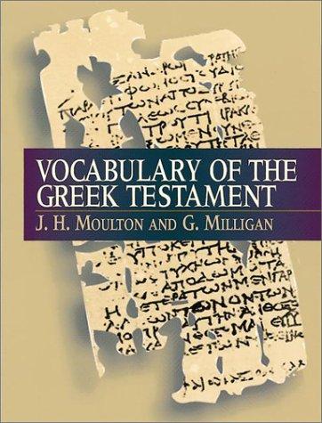 Cover of Vocabulary of the Greek Testament