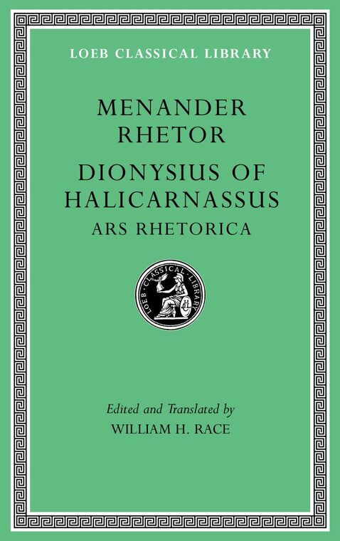 Cover of Menander Rhetor. Dionysius of Halicarnassus, Ars Rhetorica