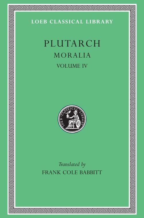 Cover of Moralia, Volume IV