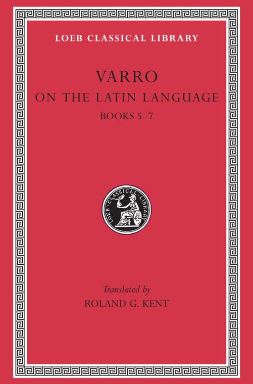 Cover of On the Latin Language, Volume I