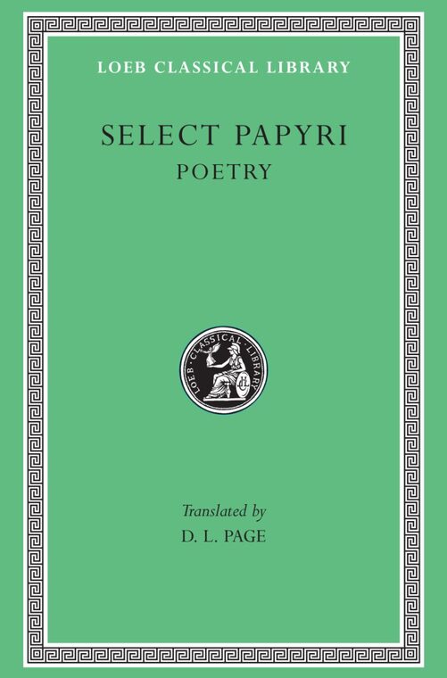 Cover of Select Papyri, Volume III: Poetry