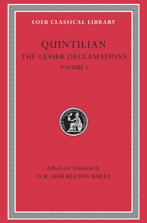 Cover of The Lesser Declamations, Volume I