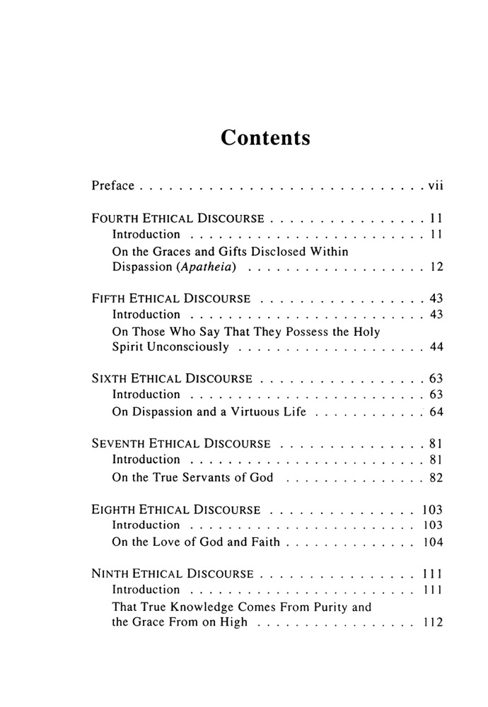 On the Mystical Life: The Ethical Discourses, Volume 2 — Table of contents