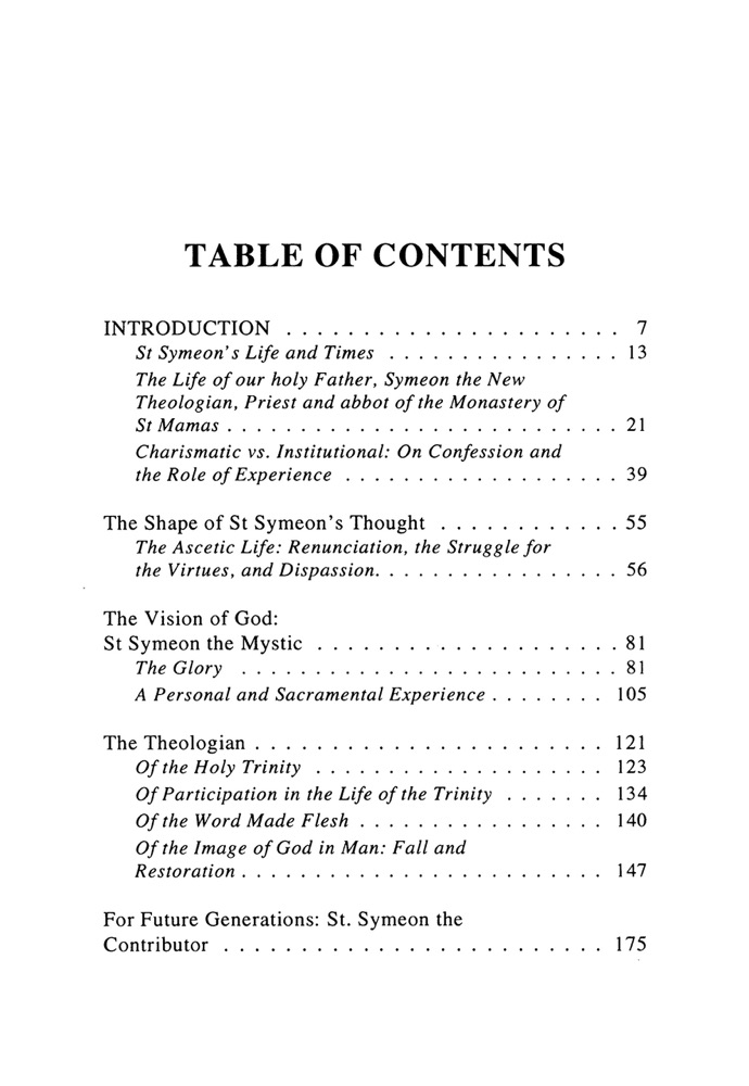 On the Mystical Life: The Ethical Discourses, Volume 3 — Table of contents