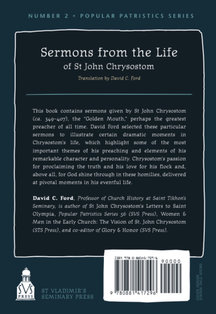 Sermons from the Life of St John Chrysostom — Sample page 1