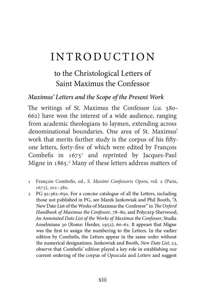 Christological Letters — Sample page 1